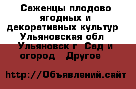 Саженцы плодово-ягодных и декоративных культур - Ульяновская обл., Ульяновск г. Сад и огород » Другое   